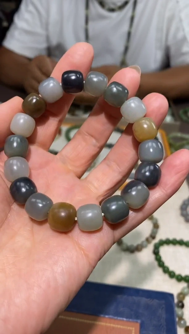 手链未镶嵌和田玉颜色多样性发货拍一发一