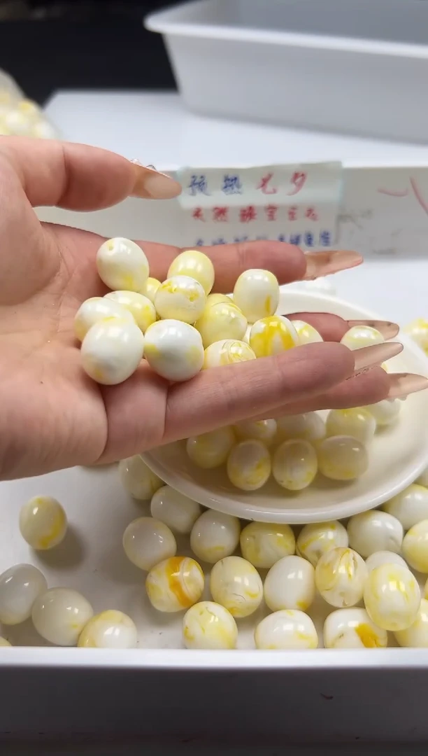 蜜蜡颈饰未镶嵌w2393骨瓷白桶珠16*14mm*6颗