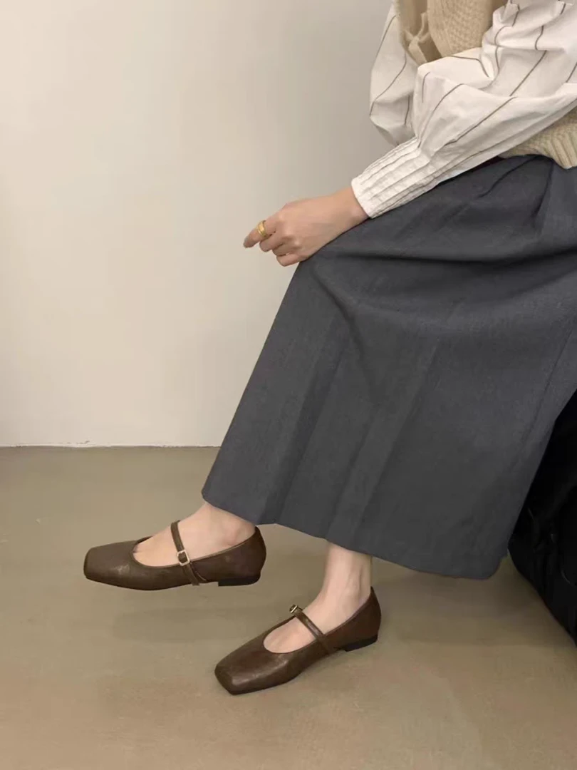 117-97法式平底仙女风浅口单鞋