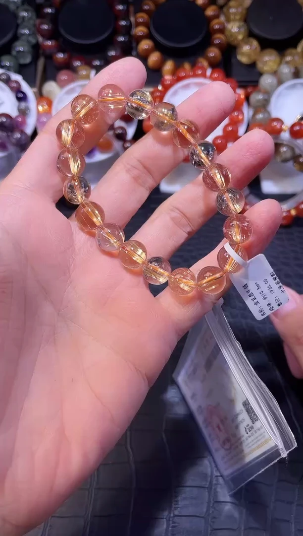 未镶嵌手链水晶钛晶单圈手链A10.5