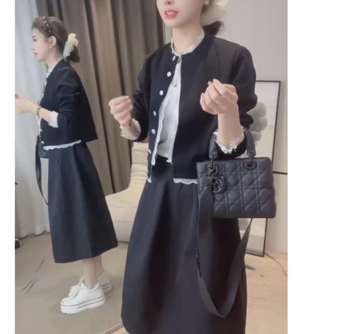 2025夏季新款网红同款洋气减龄气质休闲外套半身裙M1-tt