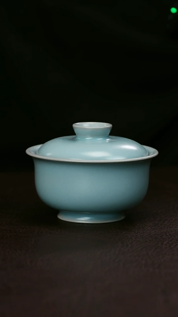 其他汝官窑精品小苹果盖碗31