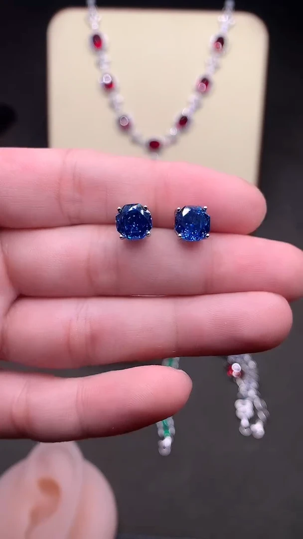 银S925镶嵌托帕石耳饰...........