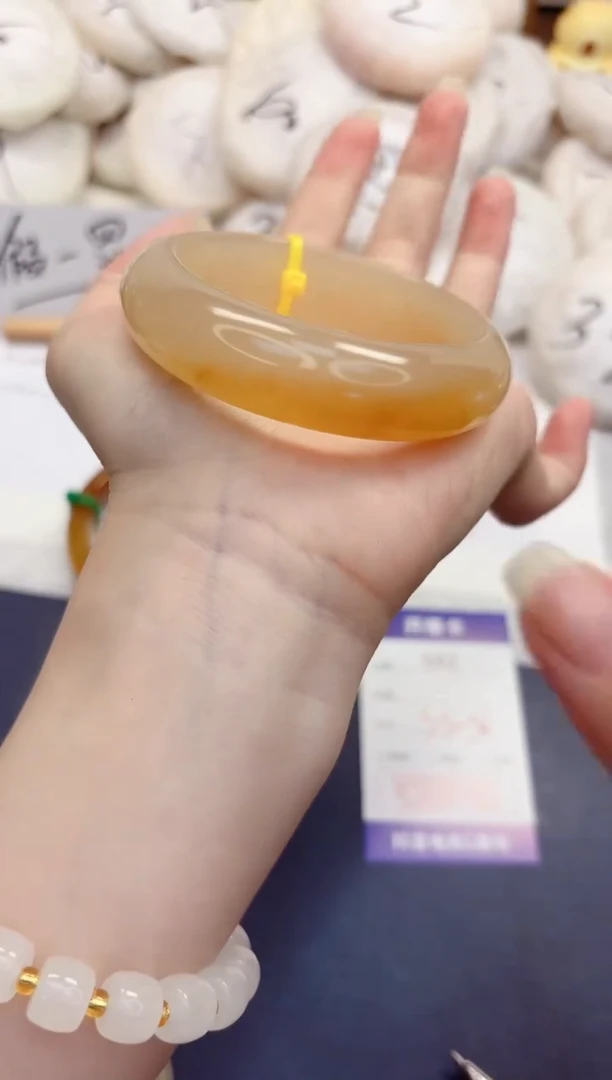 石英质玉手镯未镶嵌42-财气镯-圈口56