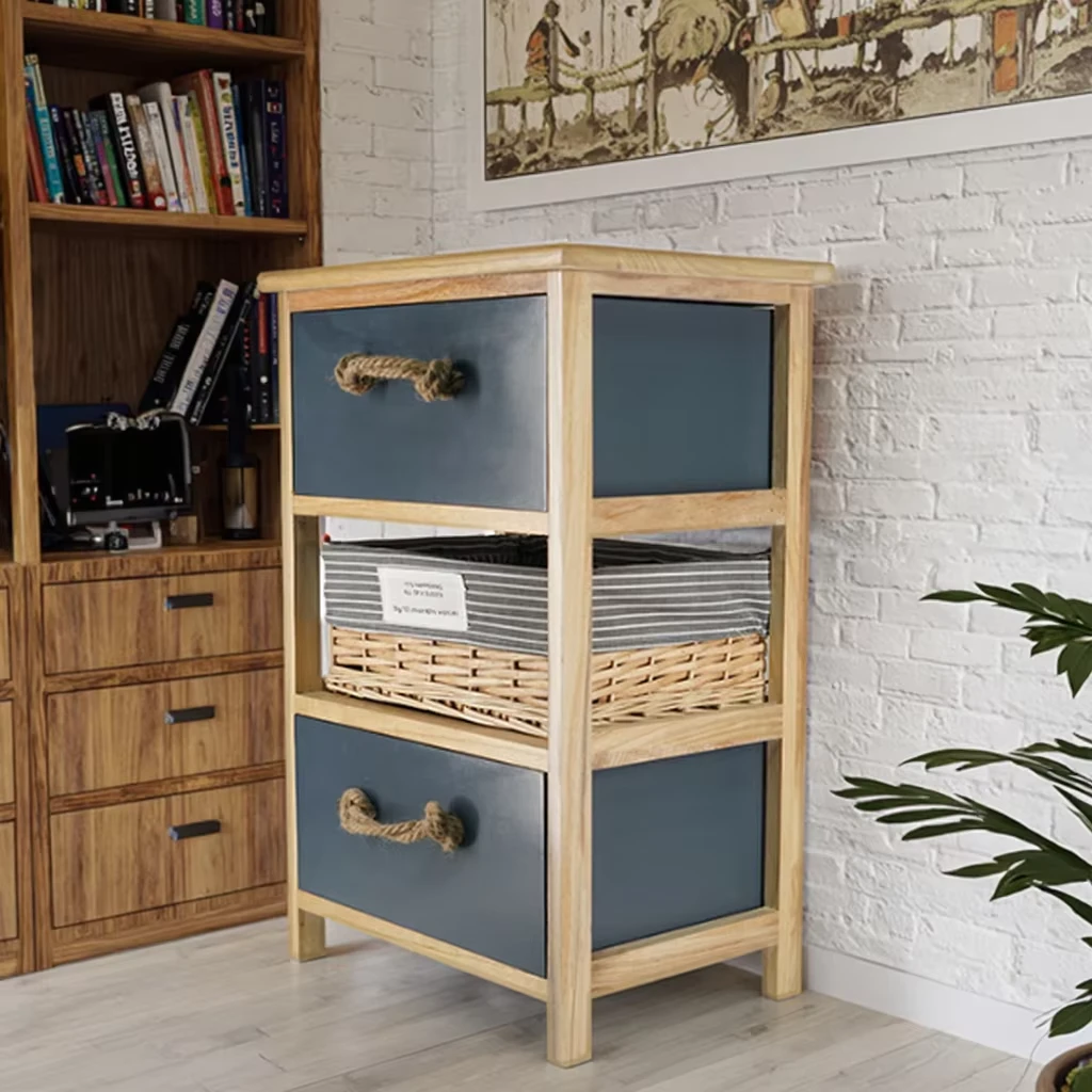 【山东德赢】新中式手工无门高脚款包装喷漆框架结构多功能储物柜