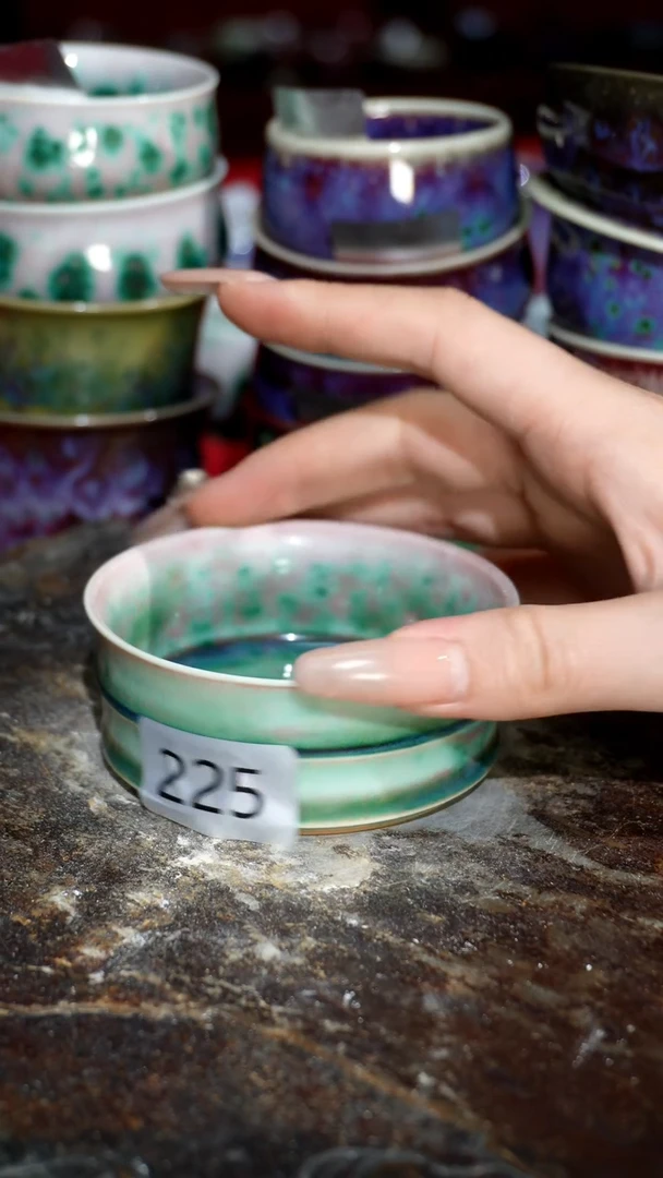 摆件精品窑变钧瓷茶器
