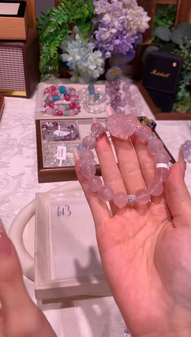 合金手串水晶613 天然水晶手串 多样性发货