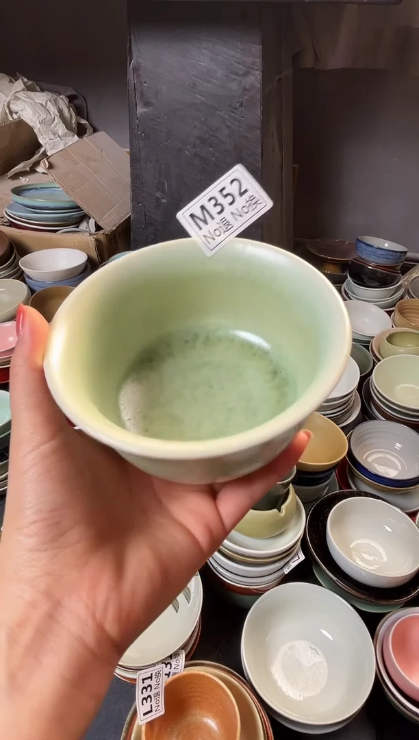 瓷片冰***冰m352绿色一代万福碗福利