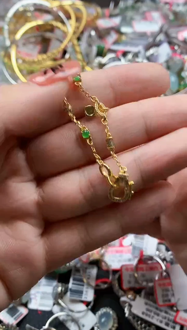 银S925镶嵌戒指翡翠天然A货缅甸翡翠