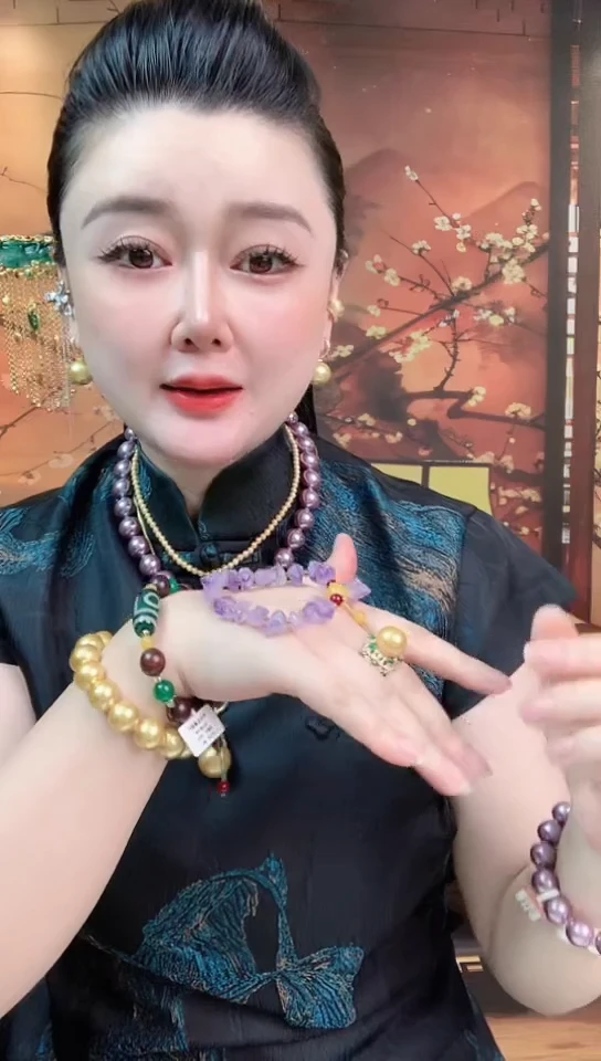 无合金设计款紫色手链