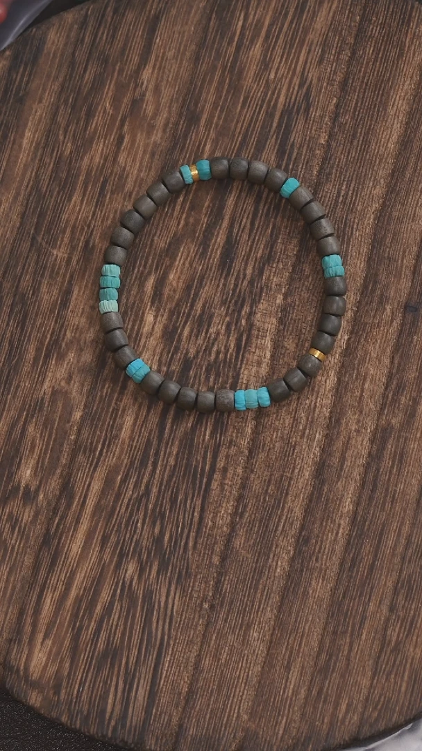 未镶嵌绿松石手链1