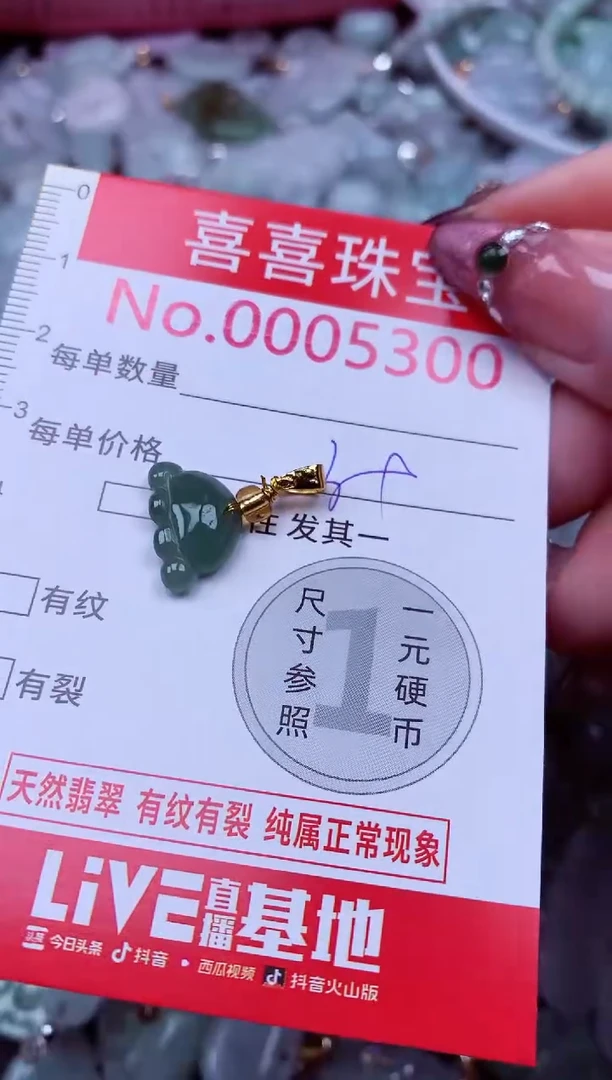 吊坠(不含链)未镶嵌翡翠5300