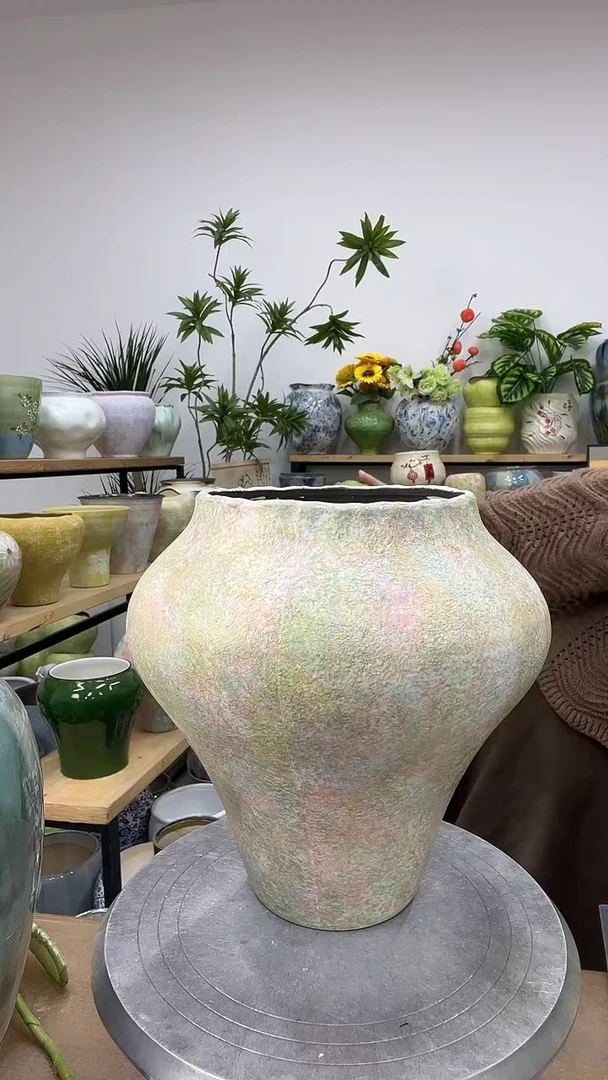 9.8陶瓷花盆直播链接高.29      口17