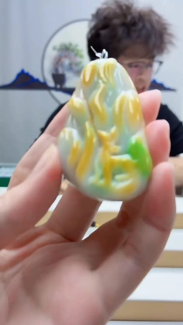 未镶嵌定制翡翠4688zm-毛货挂件124