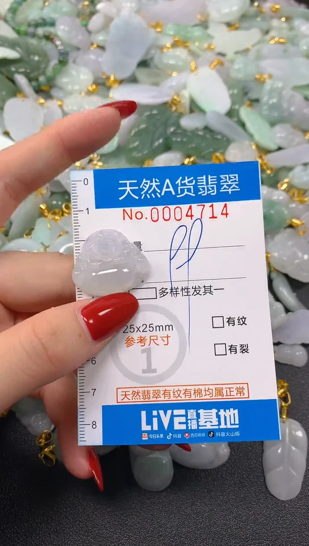 颈饰未镶嵌翡翠净货挂件-4714