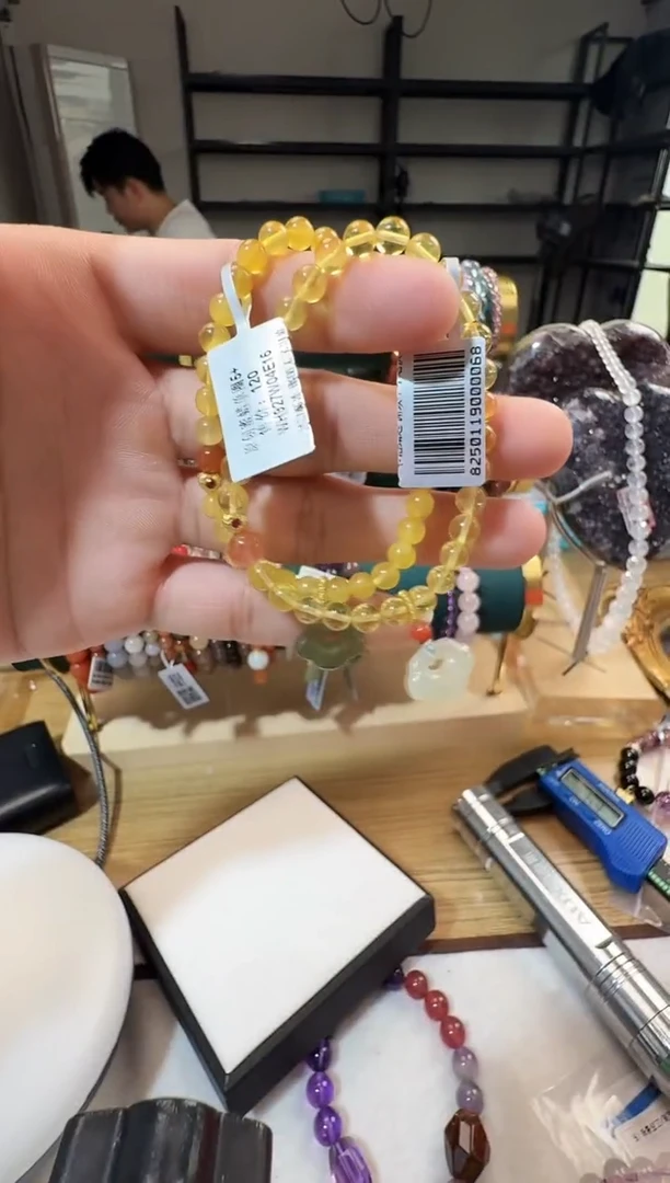 手链蜜蜡未镶嵌晶5983 约5mm 多样性发一件