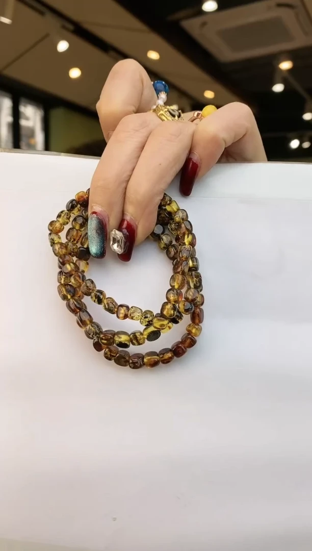 【闪购商品】琥珀手链未镶嵌多样性发一