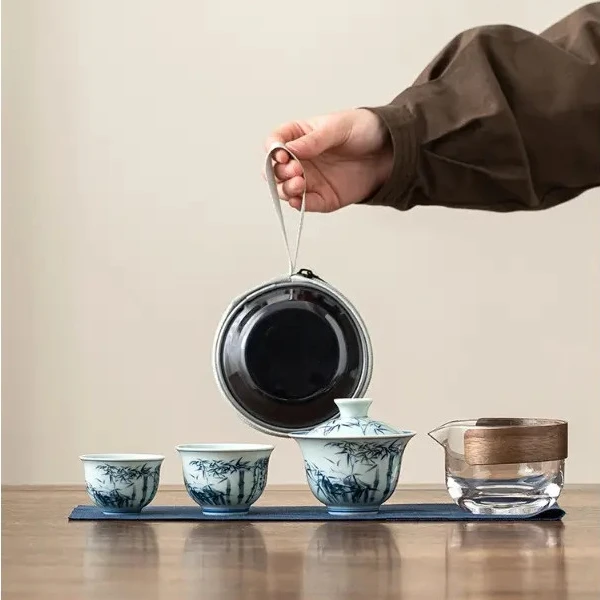 快客杯茶具套装便携式旅行户外一壶二杯商务伴手礼送客户礼品茶杯