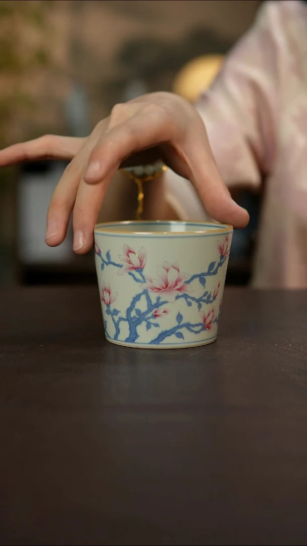 杯景德镇陶瓷杯碗柴烧多人