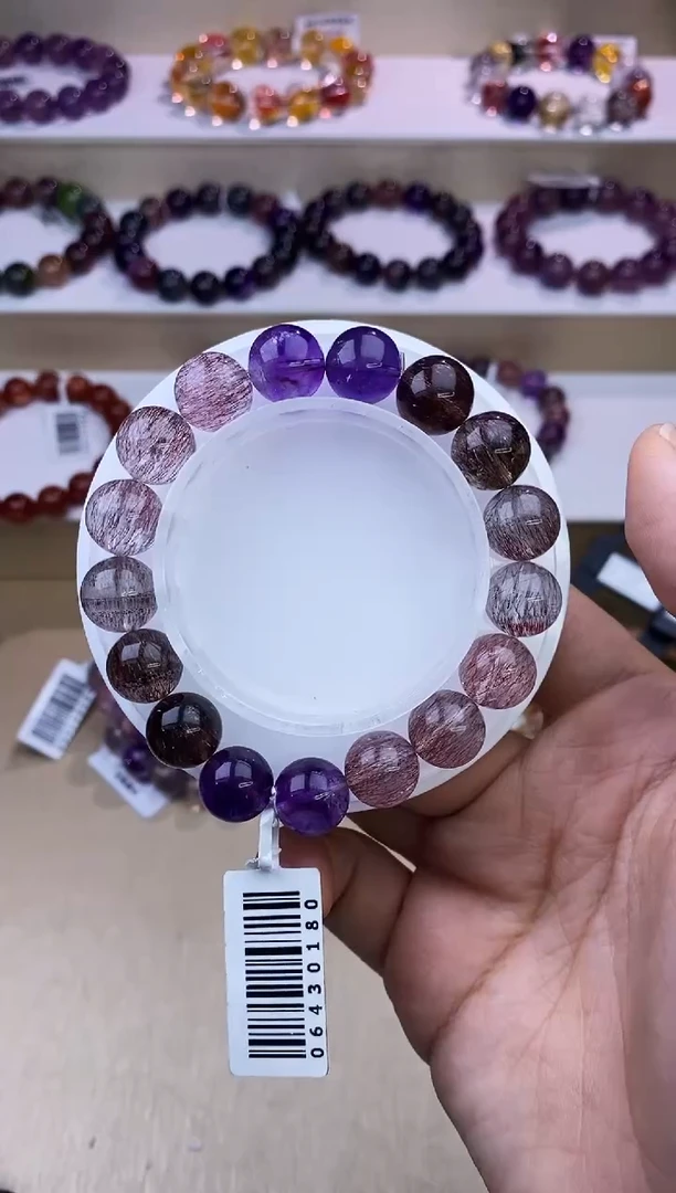 水晶手串未镶嵌渐变仙女超七11m+