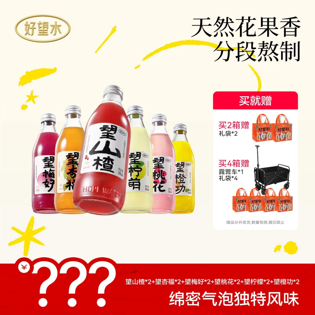 【限定首发】望山楂新年礼盒全家福六种混合口味送露营车