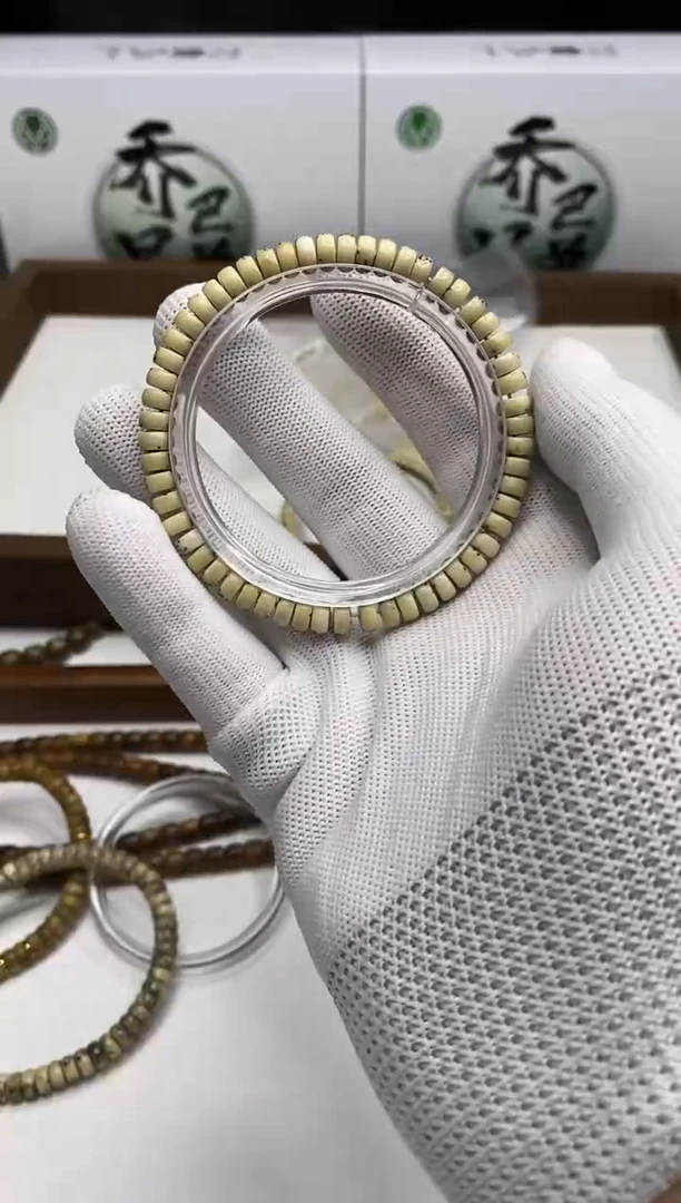 星月菩提手串181 石玉料氧化药片7*3mm