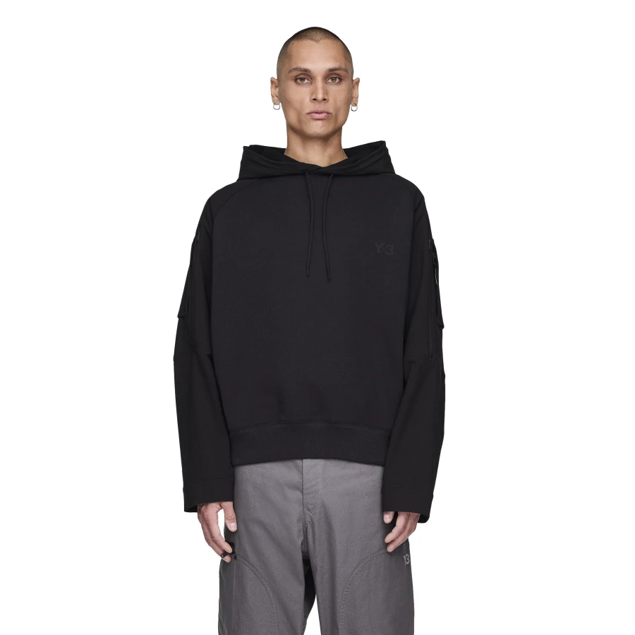 Y-3/Y-3(53-JY4553)黑色时尚休闲拼接连帽运动卫衣