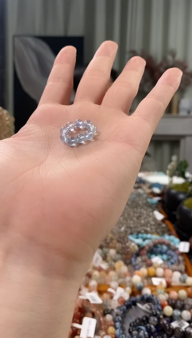 未镶嵌手链水晶小*?海蓝