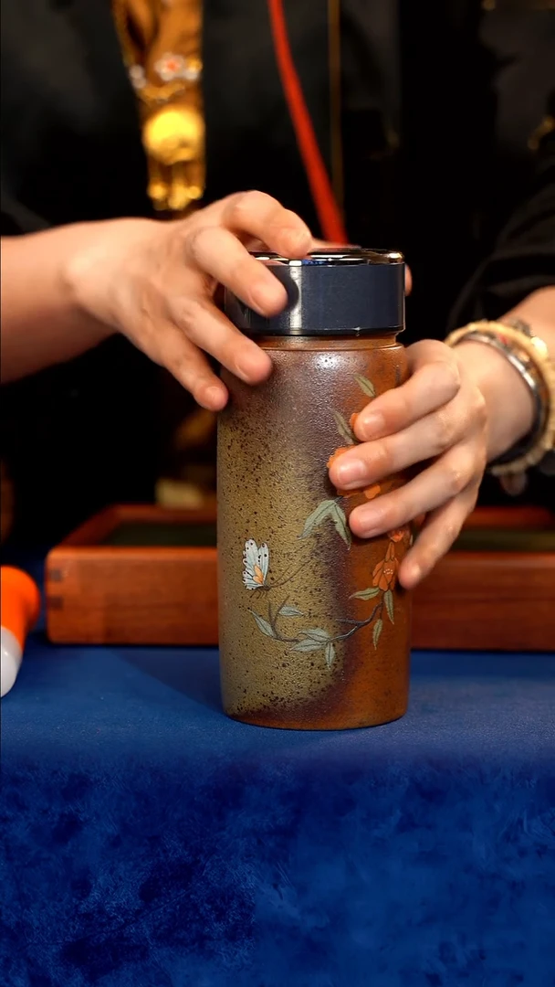 紫砂 宜兴紫砂 柴烧 保温杯