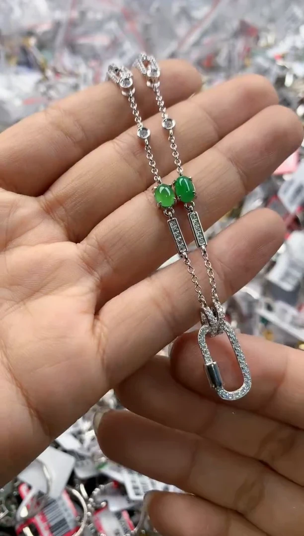 银S925镶嵌戒指翡翠777---2