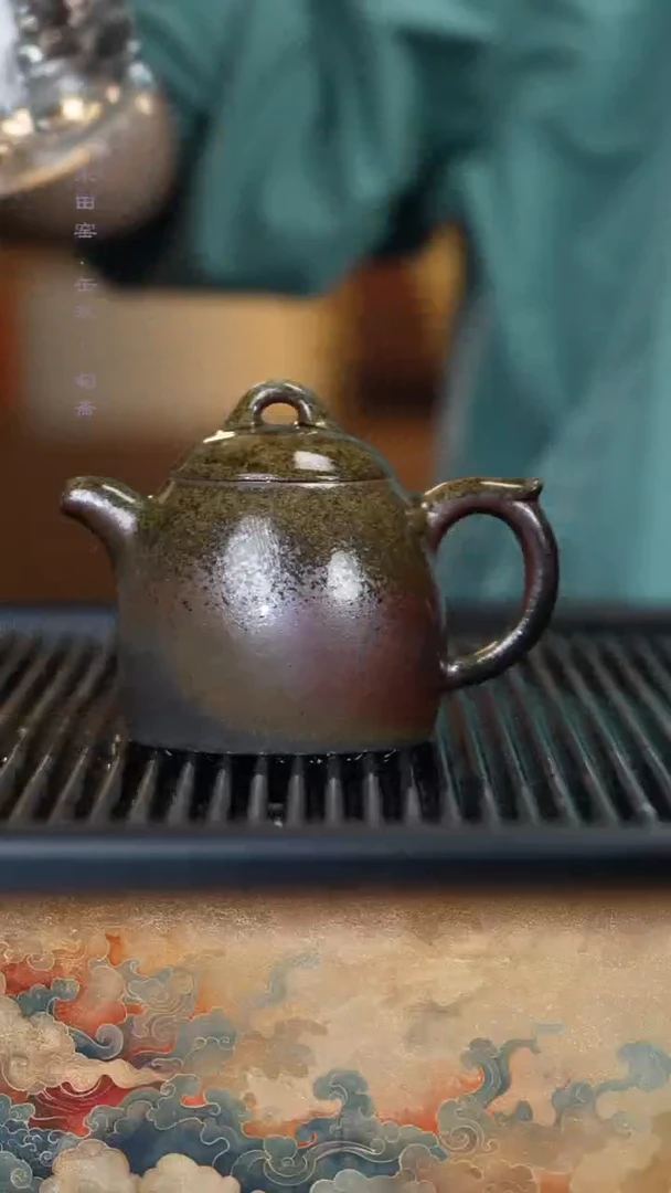 茶壶紫砂柴烧蝉鸣壶古秦权250cc
