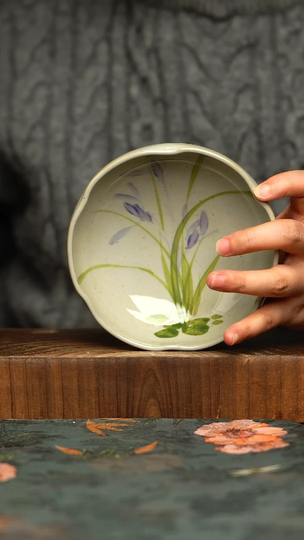 杯釉下彩手工手绘同款陶器