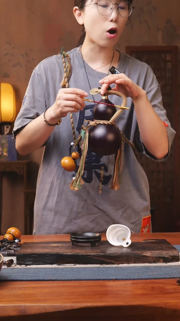 372号精品大漆葫芦防腐防渗装水茶酒