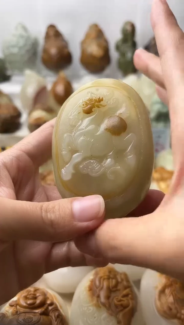 石材古青石棉纹正常不退换羊微瑕