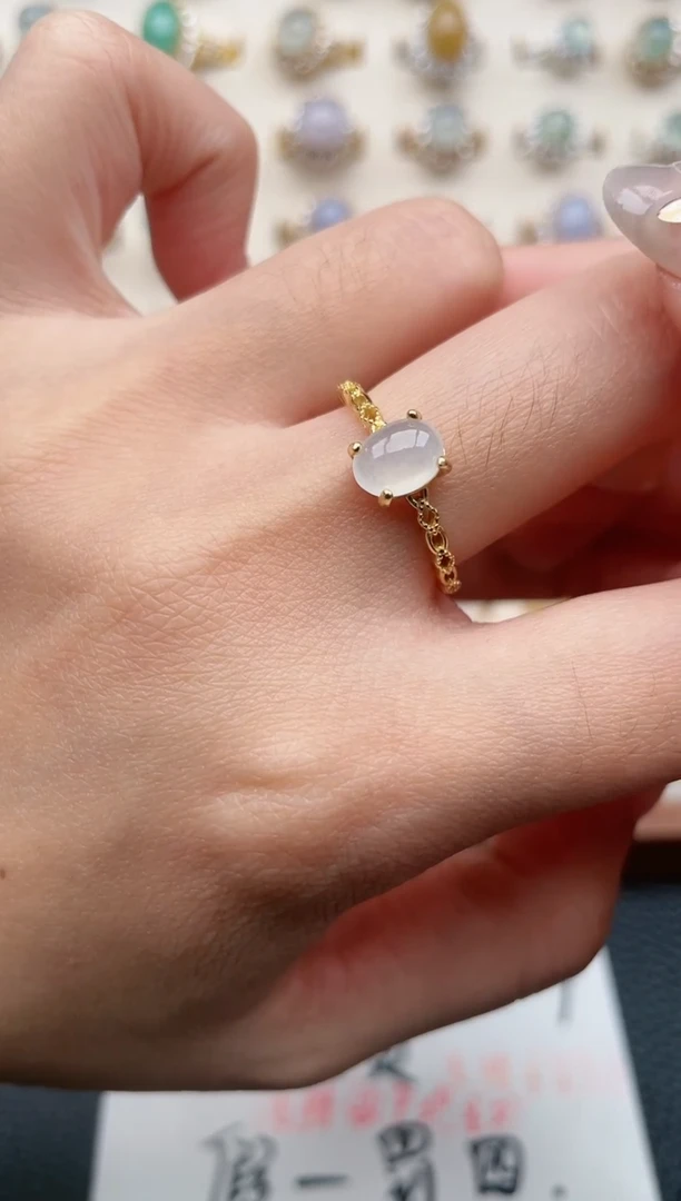 【闪购商品】翡翠戒指银S925镶嵌1111