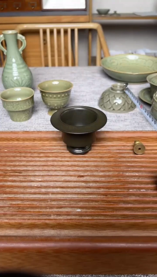 其他纯手工茶叶沫釉行炉 微瑕