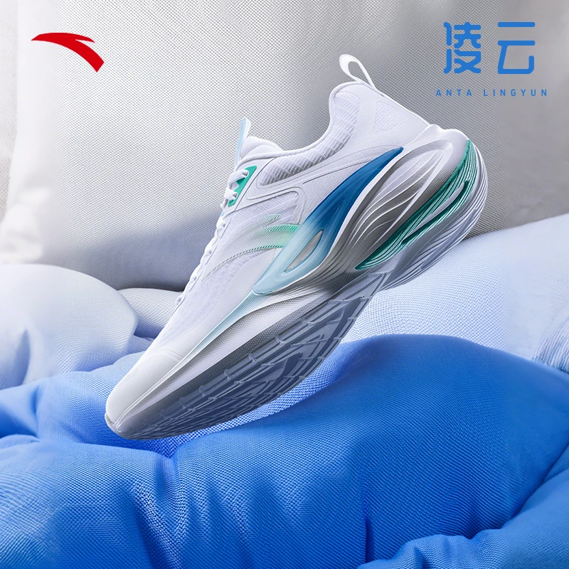 中国制造跑鞋安踏凌云轻质透气跑步鞋男秋季流光风缓震慢跑运动鞋