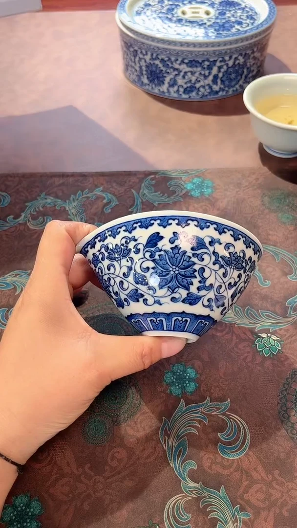 我**良镹曰小铺手工手绘柴窑茶具