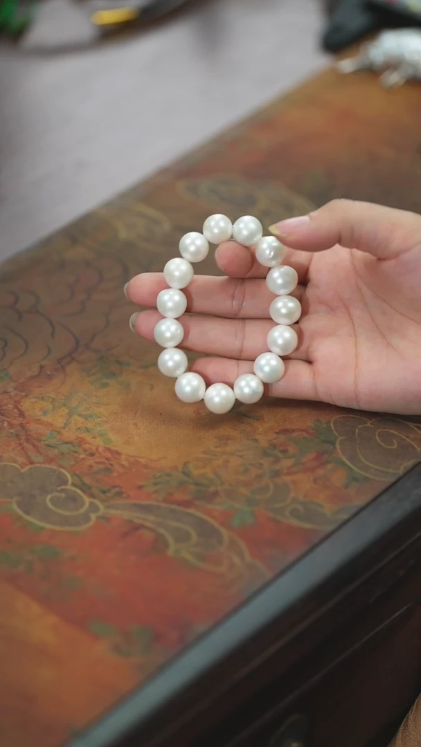 【闪购商品】淡水珍珠手串未镶嵌月光白@@s492