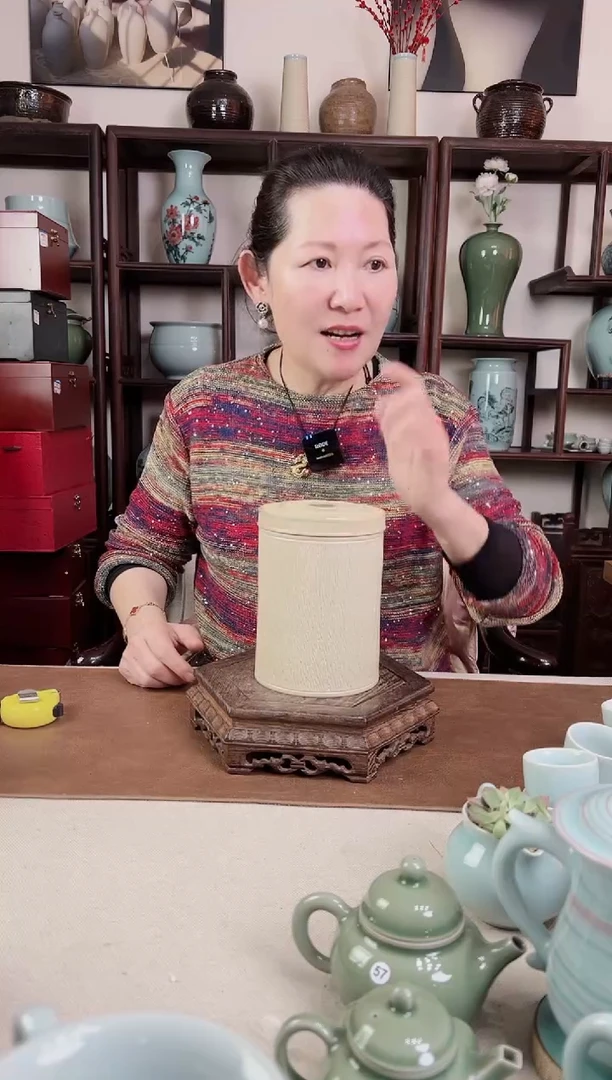 【闪购商品】杯纯手工 草木灰 直筒盖罐