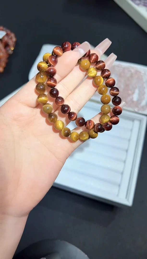 【闪购商品】木变石（虎睛石）手串未镶嵌42s多样性发其一/1组