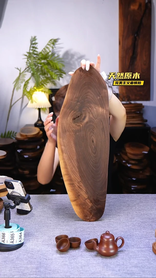 木北美黑胡桃原木.干裂疤结不属于商品质量问题完美主义者慎拍