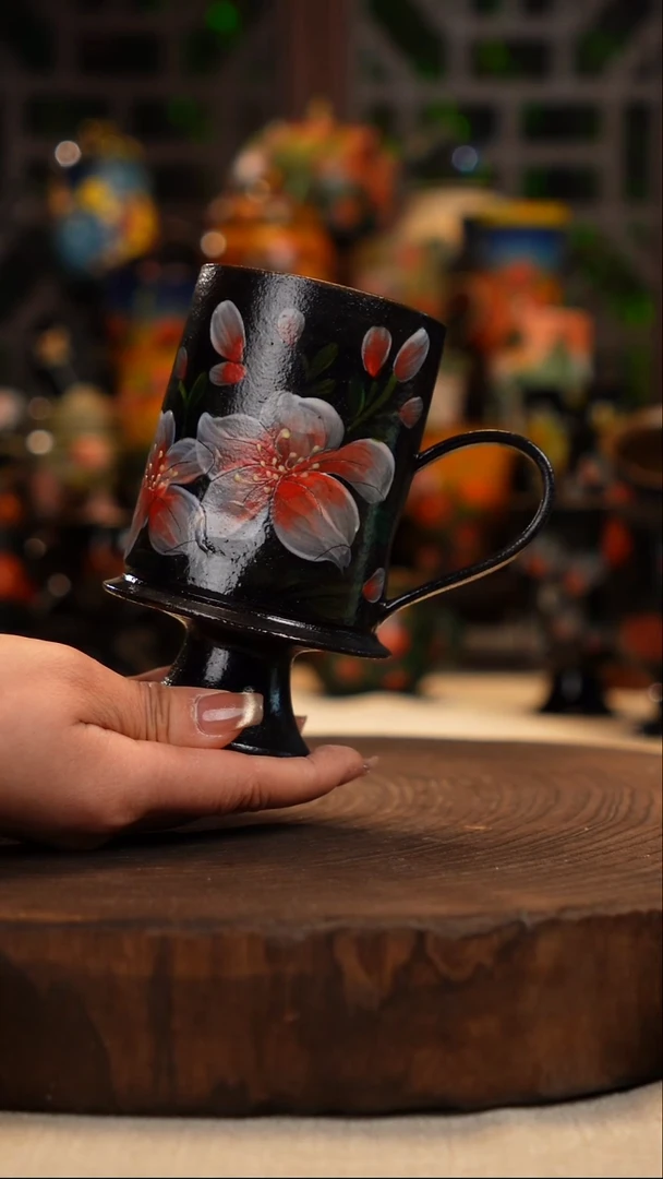 油画    釉下彩   杯子