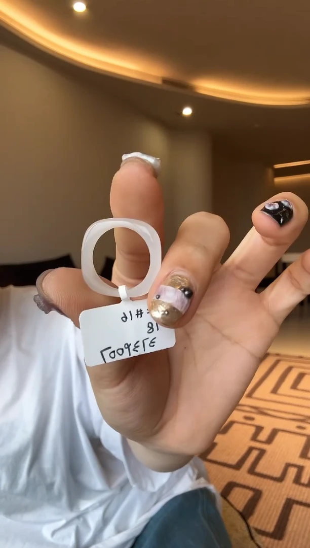 【闪购商品】和田玉戒指未镶嵌16码冰白四方细条