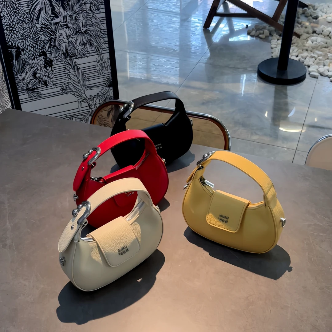 2025新款软皮气质名媛包百搭手提单肩小包包时尚休闲女式斜挎包潮