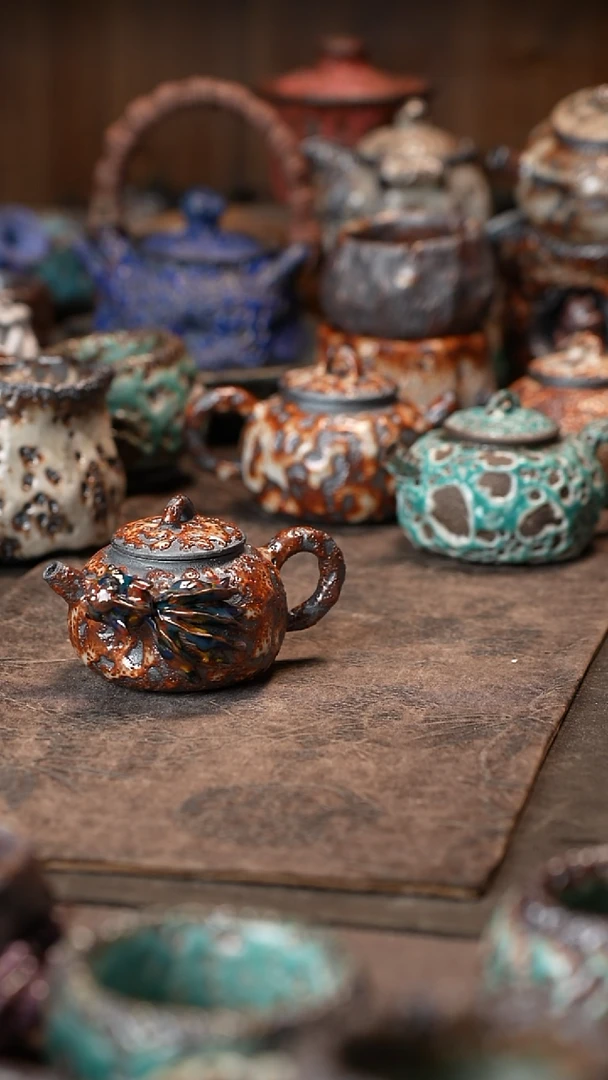 【闪购商品】手捏柴烧志野杯杯