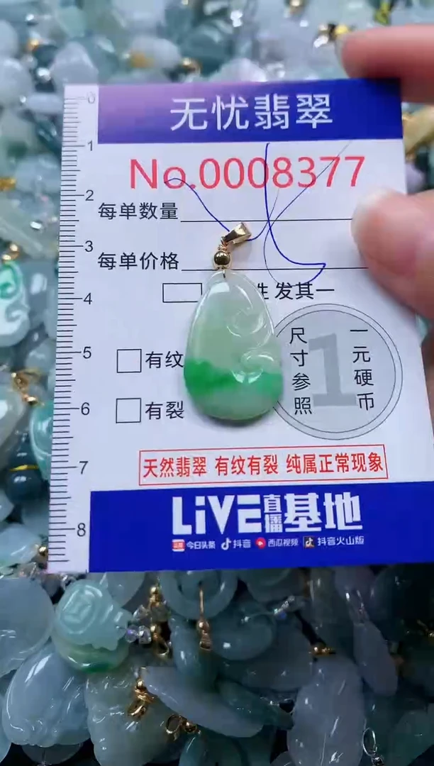 颈饰未镶嵌翡翠8377