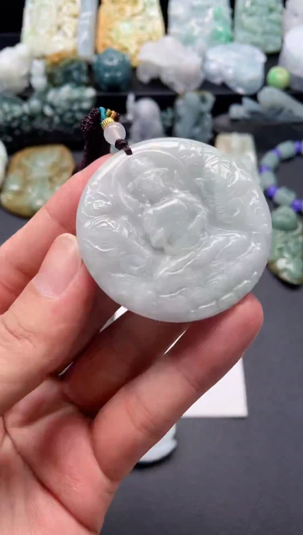 颈饰未镶嵌翡翠天然翡翠a货