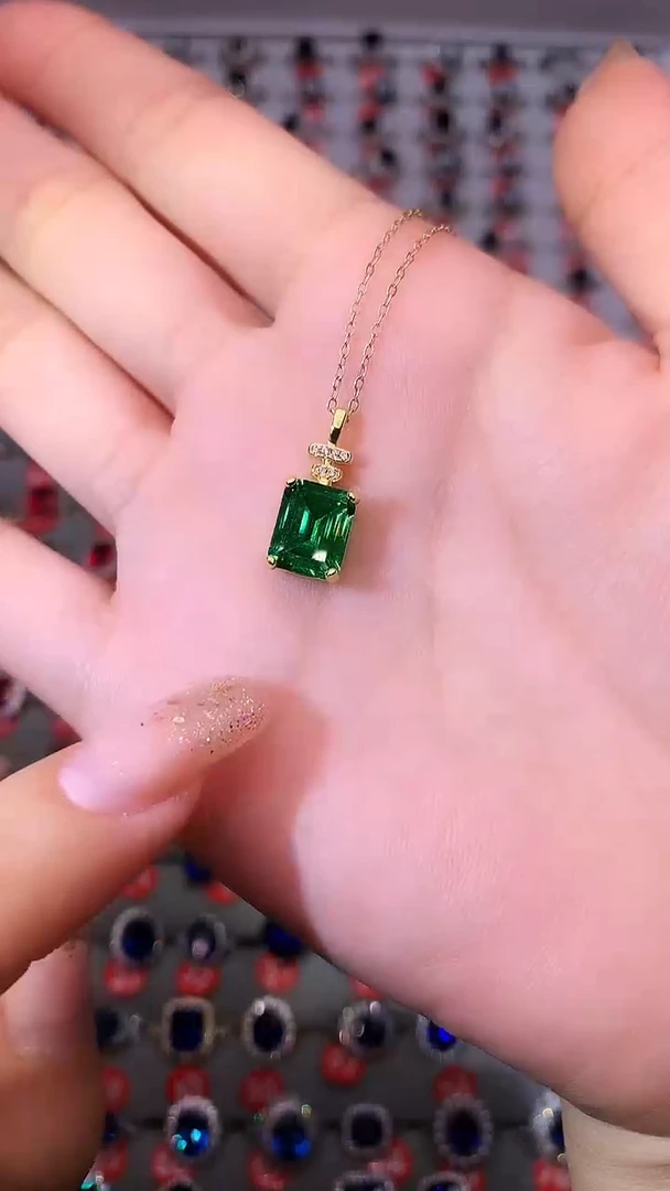 【闪购商品】透辉石吊坠银S925镶嵌11111