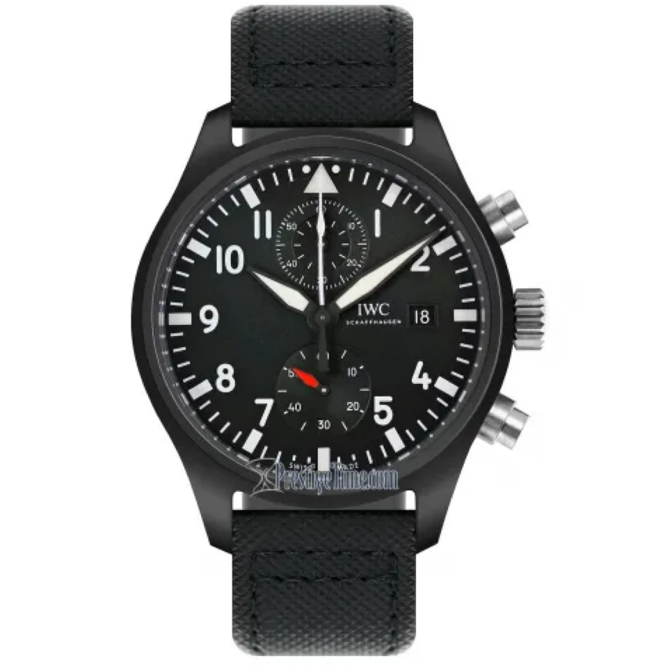 99新 IWC/万国 飞行员计时/44mm/IW389001黑武士陶瓷机械男款手表